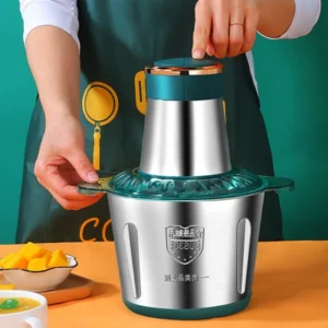 2L Electric Meat Grinder Food Processor Chopper Stainless Steel Kitchen light Machine Chopper Slicer Machine Home Grinder