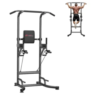 Power Tower Dip Station Pull Up Bar Multi-Function Power Tower Push Up Workout Abdominal Exercise for Home Gym Strength Training