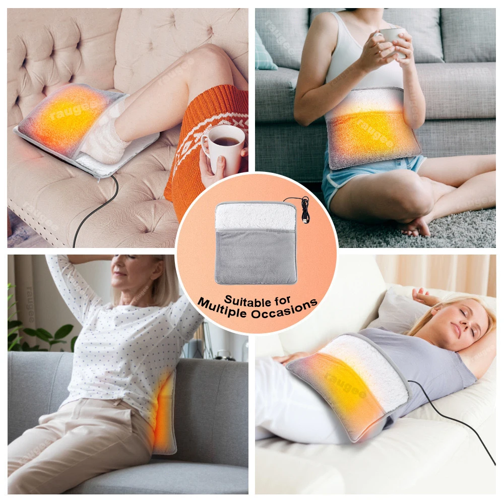 Foot Warmer USB Foot Heater Thermal Foot Heating Pad Soft Plush Warm Foot Cover Electric Heating Feet Warmer for Home Bedroom - Image 5