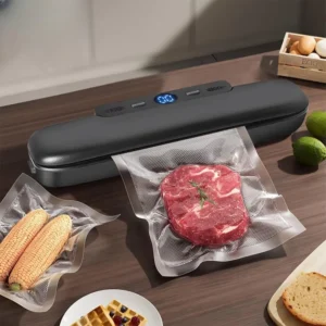 Automatic Portable Kitchen Food Saver Vacuum Sealer Machine Household Home Electric Plastic Sealing Packaging for Car Outdoor RV