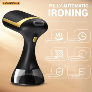 HOMEFISH 1500W Portable Handheld Ironing Machine Steam Iron for Household Small Hanging Wet Ironing Machine for Fabric Care