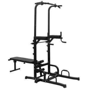 Adjustable Height Multi Function Power Tower Pull Up Bar Station Workbench Bench Stable Strength Training Equipment Home Gym