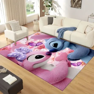 27 Style Lilo Stitch 2 Monster Cartoon Carpet Rug for Living Room Bedroom Home Sofa Decoration,kids Play Non-slip Floor Mat