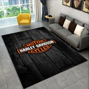 Classic H-Harley Racing Moto Carpet Rug for Playroom Bedroom Living Room Sofa Home Decor,kid Game Area Rug Non-slip Floor Mat