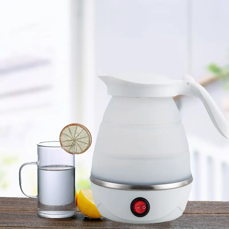 Foldable And Portable Teapot Water Heater 600ML Household Travel Electric Water Kettle 220V Kitchen Appliances Water Boiling Pot - Image 5