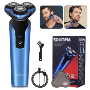 Electric Shaver for Men New 3-Blade Portable Professional Home Use Shaving Razor with Ergonomic Handle Ultra-Smooth Performance