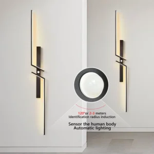 Human PIR Motion Sensor LED Wall Lights For Home Living Room Bedroom Indoor Induction LED Wall Sconces Wall Lamps for Corridor
