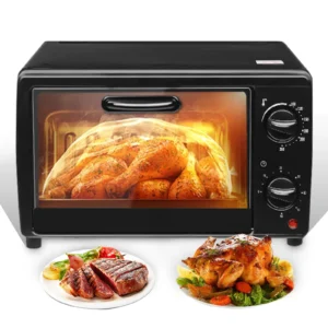 13L Mini Electric Oven Air Fryer Countertop Oven Multifunctional Toaster Oven with Baking Roasting Heating for Pizza Bread Cake Cookies Toast Compact Kitchen Appliance for Home