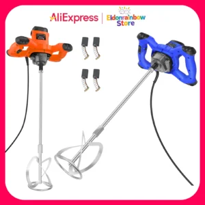 New Handheld Paint Concrete Mixer Machine Paddle Mixer Adjustable 6Speed Stirrer Electric Mix Stirring Tool M14 Mixing Rod 2600W