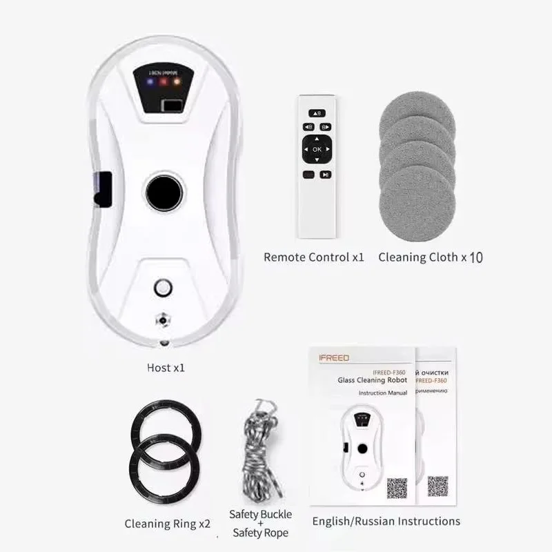 5600PA Ultra-Thin Smart Window Cleaning Robot Fully Automatic Window Cleaning Robot, High Suction Power Anti-Fall Smart Glass Cleaner, Long Endurance, Safety Design for Home, Office & Commercial Windows, High-Altitude Cleaning Machine - Image 4